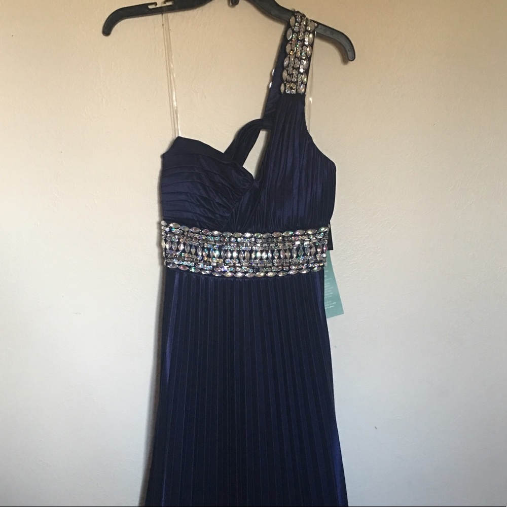 One Shoulder Blue Prom/Evening/Formal Dress